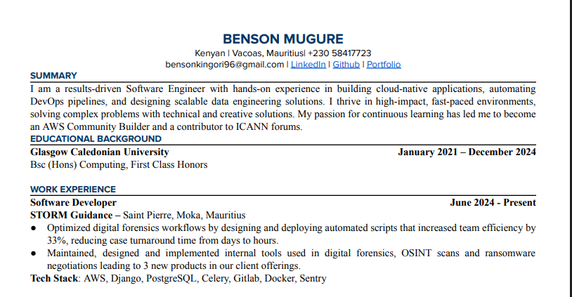 Resume thumbnail